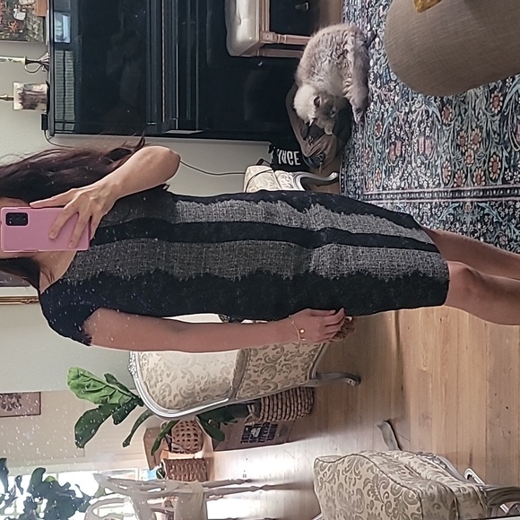 Betsey Johnson Lace Tweed Sheath Dress - Picture 5 of 16